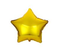 PartyDeco Globo en forma de estrella Mylar Foil Oro metalizado Ø 48 cm