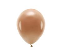 PartyDeco Globos de látex para Hel Air, color marrón chocolate, para bodas, cumpleaños, fiestas, 10 unidades, diámetro aprox. 26 cm