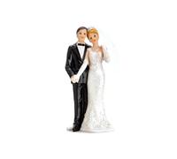 Partydeco pf14-karton - Figura Novios para decoración tarta boda