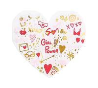 PartyDeco Servilletas con forma de corazón (16 x 15 cm, 20 unidades)