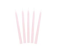 PartyDeco Vela de mesa SKMAT-081 hacia arriba 24 cm rosa claro 10 unidades