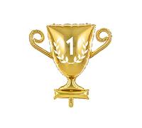 PartyDeco Globo de aluminio Mylar Trofeo forma copa 64 x 61 cm Dorado FB110M-019