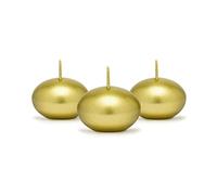 PartyDeco Velas flotantes color dorado