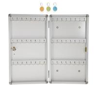 PartyKindom Caja Organizadora de Llaves para Mantener Llaves Organizadas y Seguras de Aleación Metálica con Cerradura y Múltiples Ranuras Soporte de Pared para Escuelas y Hospitales