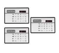 PartyKindom Calculadora Solar Portátil para Estudiantes, Mini Calculadora Digital de Plástico Negro, Herramienta Ligera y Compacta Adecuado para Oficina y Escuela