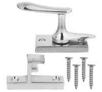 PartyKindom Cerrojo de Puerta Pernos de Puerta Resistentes de Aleación de Zinc Plata Diseño Práctico para Hotel y Hogar y Ventana