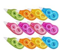 PartyKindom Cinta Correctora Pequeña de 12m, Diseño Ergonómico y Compacto | Resina, Dióxido de Titanio y As, Blanco, para Documentos y Preparación de Exámenes Color Aleatorio