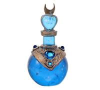 PartyKindom Figura de Resina de Botella de Poción, Estatua de Botella de Poción Mágica Lunar Sirena, Azul, Adorno Decorativo para Hogar y Escritorio