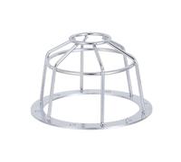 PartyKindom Jaula Metálica para Sensor de Alarma Carcasa de Alarma de Aluminio Plata Malla a Prueba de Explosiones Diámetro Interior 75mm para Detector de Techo en Instalaciones