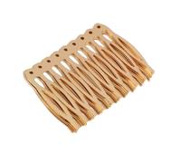 PartyKindom Peine fijador de cabello de metal dorado, horquilla vintage ondulada, 20 unidades, aleación e hierro, ligera y con fuerte sujeción, para mujeres y niñas en fiesta nupcial y viaje