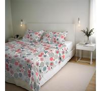 Parure de Funda nórdica River - Producto en Italia - Juego de Funda nórdica de Matrimonio - Funda 250x200 cm + Solapa y 2 Fundas de Almohada 50x80 cm - Algodón 80%, Fibras Mixtas 20% - Elba