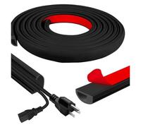 Pasacables Suelo 1 Unidad de 1/2/3/5 Metros, Cubierta de Cable de Suelo Flexible, ocultador de Pared Autoadhesivo, Ranura for conducto de Cables de Internet, gestión de Cables