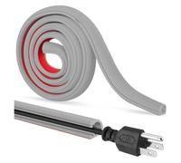 Pasacables Suelo 1 Unidad de 1/2/3/5 Metros, Cubierta de Cable de Suelo Flexible, ocultador de Pared Autoadhesivo, Ranura for conducto de Cables de Internet, gestión de Cables