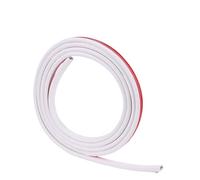 Pasacables Suelo Cubierta de Cable Piso PVC 3/5 Metros para Cables | Fundas Conductos eléctricos flexibles Protectores de cables Ocultadores de cables autoadhesivos(3.0M Trapezoid white)