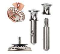Pasador de repuesto para cesto colador, 1 paquete, pasador de 30 mm de longitud con bola, sobresale 25 mm en el desagüe, pasador de Ø 8 mm, espiga de latón, compatible con Franke