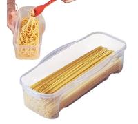 Pasadora de pasta de microondas: tazón de fideos resistente al calor transparente con tapa, contenedor de alimentos múltiples de uso | Spaghetti Caja de cocina Fruit Bin Organizador de almacenamiento