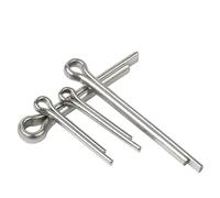 Pasadores de Chaveta 2-100 piezas M1 .2 .5 M2 M3 M4 M5 M6 M8 Pasadores de pelo resorte tipo U acero Abrazadera dividida elástica abierta Acero inoxidable(M3 x 30 mm (20pcs))