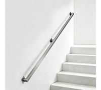 Pasamanos Cuadrado de Acero Inoxidable para Montaje en Pared, Barandilla de Escalera Moderna 30-600cm, Barra de Agarre de Seguridad para escalones Interiores y Exteriores(4m)