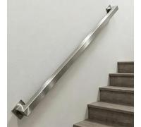 Pasamanos de acero inoxidable para escaleras interiores y exteriores, barandilla de escalera industrial de 30-600 cm Barra de seguridad, soporte para barandilla de pared(3.3m)