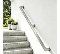 Pasamanos de escalera exterior, pasamanos de acero inoxidable de pared(6m)