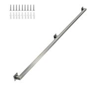 Pasamanos de escalera industrial de 1 a 20 pies para pared, barra de soporte de barandilla de metal con accesorios de acero inoxidable para cubierta de garaje porche tipo loft(3.6m)
