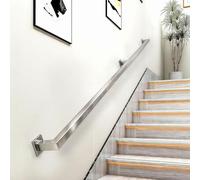 Pasamanos de metal de acero inoxidable｜30cm - 600cm Barandilla de escalera Pasamanos Kit de riel de escalera montado en la pared para loft Villa Pasillo Interior Exterior(30cm)
