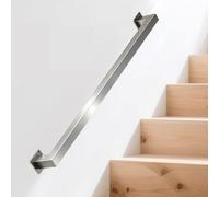 Pasamanos de metal para escaleras，barandilla de escalera 80cm/90cm/100cm/110cm/120cm barandilla montada en la pared pasamanos montaje de seguridad varilla de soporte de pared 200kg(350cm)
