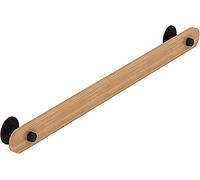 Pasamanos Escalera 50 a 600cm, Barandilla para ancianos en ático interior Barras de soporte del pasillo, Barandilla de escalera de madera antideslizante - kits completos(Natural,1.4m(4.5ft))