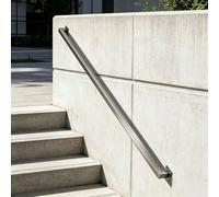 Pasamanos industriales de 1pie - 20pies para escaleras，kit de barra de agarre para escalones interiores exteriores，barandilla de escalera de metal de acero inoxidable, soporte de seguridad(100cm)