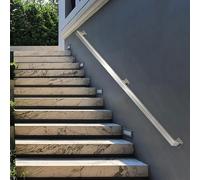 Pasamanos para escaleras，barandilla de escalera，barandilla de agarre antideslizante para pasamanos montados en la pared，barandilla industrial de escaleras de tubo de acero inoxidable(150cm)