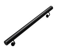 Pasamanos para escaleras, interiores exteriores, kit barra agarre antideslizante seguridad montado pared para personas mayores apoyadas contra pared, negro modernos(330cm)
