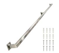 Pasamanos para exteriores｜Pasamanos de acero inoxidable cepillado plateado Montaje en pared Pasamano para escaleras｜Barra de agarre de seguridad para barandillas de escaleras(200cm)