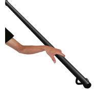 Pasamanos redonda Barandilla metálica industrial para escaleras Barandillas de pared, barra de sujeción de seguridad para porches(180cm)