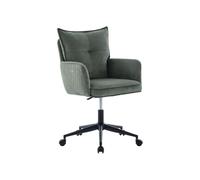 Pascal Morabito -Silla de oficina regulable en altura - Pana - Verde y Negro - BATARU
