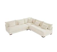 Vente-unique - Sofá rinconera reversible de pana beige SPERONE de Pascal Morabito Beige