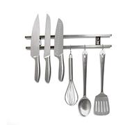 Pastel de Cuchillo Magnético Plateado Con 5 Accesorios de Gancho Para Cocina, Hogar, Garaje, Oficina Y Cobertizo