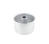 Pastel profesional de gasa con fondo extraíble, pastel de comida sin ángel, forma tubular de aleación de aluminio, pastel de esponja de resorte, bandeja para hornear apta para horno, pastel redondo