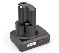 PASUKTER Batería de 12 V 6,0 Ah para sistema Bosch Professional 12 V Compatibilidad para herramientas BAT411 BAT411A BAT412 BAT412A BAT414 BAT420 2607336013 2607336014