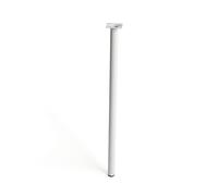 Pata cilíndrica 80 cm acero blanco