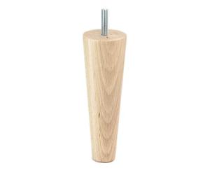 Pata de Madera Cónica H150 M8 Natural para Muebles - Resistente