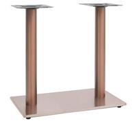 Pata De Mesa De Bistró Acero Inoxidable Latón 70x40x72 Cm Vidaxl