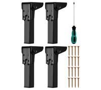 Pata de Mesa Plegable Resistente, pies de , protector de suelo de goma | Pack 4 Piezas Patas Mesa De Cocina Antideslizante Para Cocina, Armario, Silla, Cama, Escritorio, Cómoda