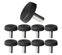 Patas de armario atornilladas de altura ajustable para patas de muebles, inserto de metal roscado M8, paquete de 10 soportes resistentes para unidades de cocina de 30 mm (M10 x 35 x 25 mm)