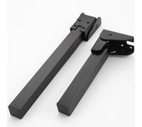 Patas de mesa ajustables de 90° con autobloqueo, paquete de 2, 11 cm / 4.3in, ideal para cama, sofá, soporte de laptop o gabinete, accesorios negros resistentes para muebles