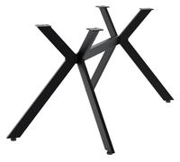 Patas de mesa cascada negro metal negro 73x135x72 cm