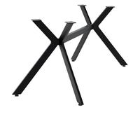 Patas de mesa cascada negro metal negro 93x155x72 cm