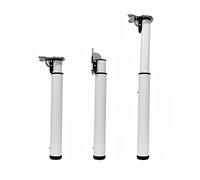 Patas de mesa de acero grueso de altura ajustable de 50 a 130 cm, patas de metal blanco para autocaravana y caravana, soporte de mesa plegable, 1 pieza y diseño elegante