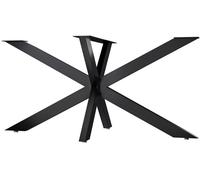 Patas de mesa hardwick metal negro industrial 78x150x71 cm