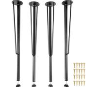 Patas de mesa tipo "horquilla" de metal VEVOR, 71 cm, patas para escritorio, juego de 4 unidades, patas robustas para bancos, patas de muebles de 3 barras, patas de hierro forjado para mesas auxiliare
