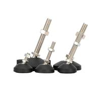 Patas for muebles, 4 Uds., pies niveladores ajustables universales for muebles, M8, M10, M12, tope de tornillo, Base giratoria(D80XM10X80)